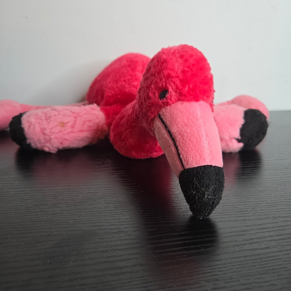 Mary Meyer Flip Flops Flamingo Pink Plush Stuffed Animal Weighted 15 inch